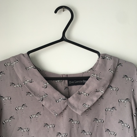 Tops - Cute top with zebra print by Eve Lavoie 🦓